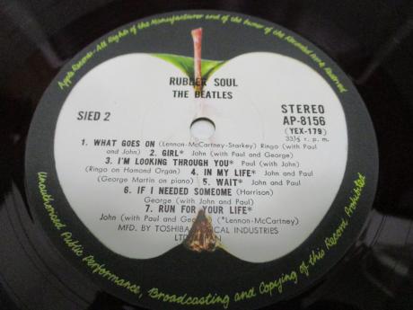 Beatles Rubber Soul Japan Apple 1st Press LP RED WAX