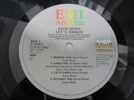 David Bowie Let's Dance Japan Orig. LP OBI INSERT
