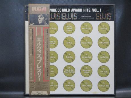 Elvis Presley Worldwide 50 Gold Award Hits Vol. 1 Japan Orig. 4LP BOX SET OBI