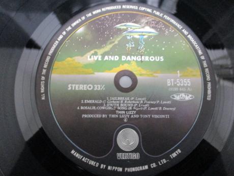 Thin Lizzy Live and Dangerous Japan Tour ED 2LP OBI