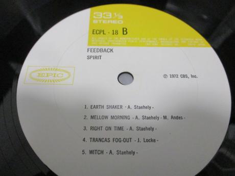 Spirit Feedback Japan Orig. LP G/F INSERT