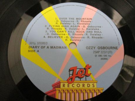 Ozzy Osbourne Diary of Madman Japan Orig. LP OBI