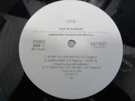 CCR Creedence Clearwater Revival Live in Europe Japan PROMO 2LP OBI WHITE LABEL