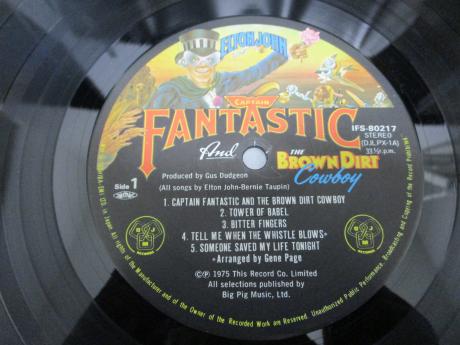 Elton John Captain Fantastic Brown Dirt Cowboy Japan Orig. LP OBI COMPLETE