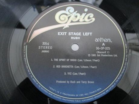 Rush Exit Stage Left Japan Orig. 2LP OBI INSERT