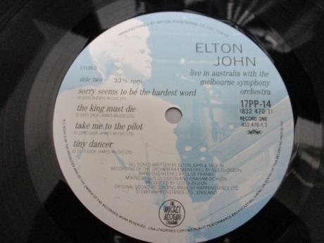 Elton John Live In Australia With The Melbourne Symphony Orchestra Japan Orig. 2LP OBI