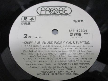 Pacific Gas & Electric Starring Charlie Allen Same Title Japan Orig. PROMO LP OBI WHITE LABEL