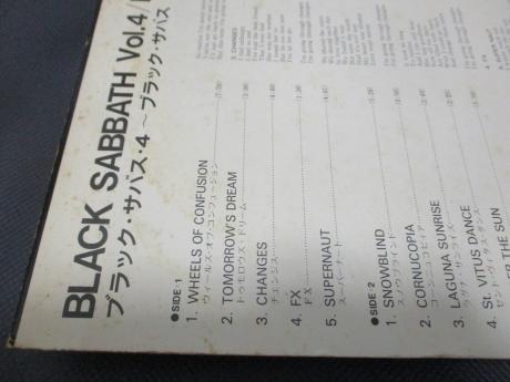 Black Sabbath Vol 4 Japan Rare LP RED OBI DIF COVER