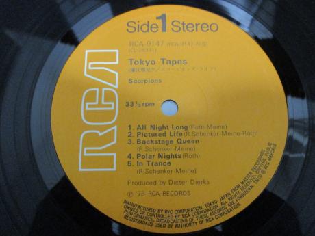 Scorpions Tokyo Tapes Japan Orig. 2LP INSERT