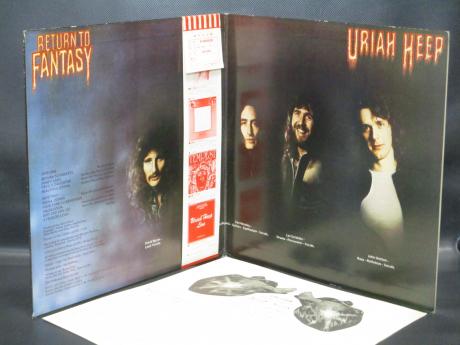 Uriah Heep Return to Fantasy Japan Orig. LP OBI INSERT