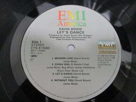 David Bowie Let's Dance Japan Orig. LP OBI INSERT