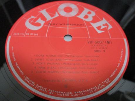 Jimmy Witherspoon 1st Same Title Japan Rare LP RED OBI