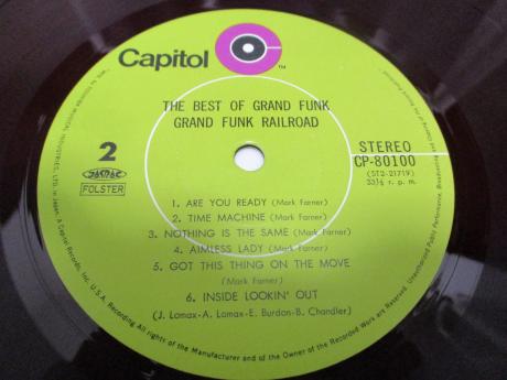 Grand Funk Railroad Best Of Japan Orig. LP OBI G/F RED WAX