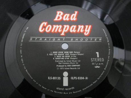 Bad Company Straight Shooter Japan Orig. LP OBI BOOKLET