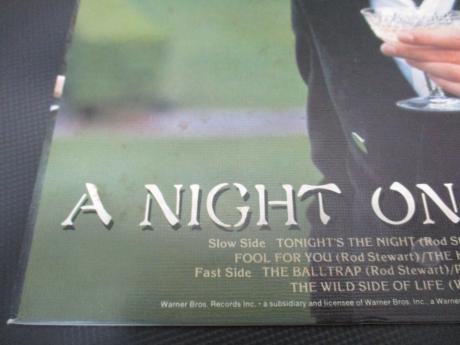 Rod Stewart Night on the Town Japan Tour ED LP GREEN OBI