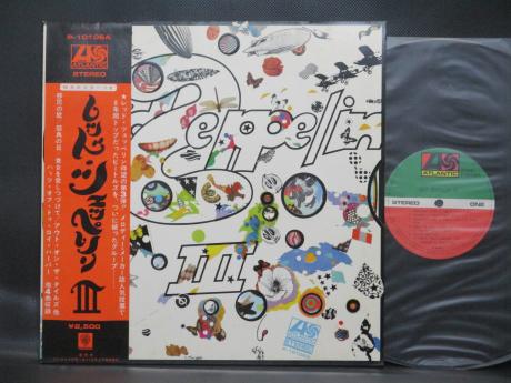 Led Zeppelin 3rd III Japan Rare LP OBI BIG POSTER