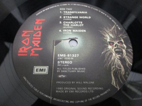 Iron Maiden 1st Same Title Japan Orig. LP OBI INSERT