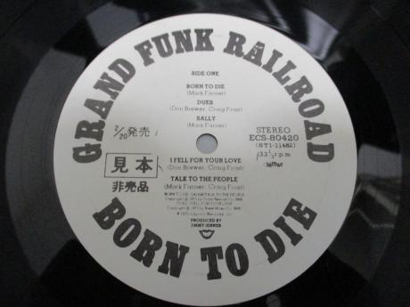 Grand Funk Railroad Born To Die Japan Orig. PROMO LP OBI WHITE LABEL