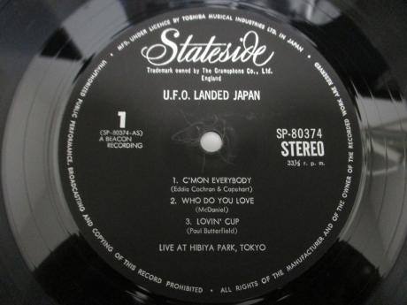 UFO Landed Japan Live at Hibiya Park Tokyo Japan ONLY LIVE LP OBI