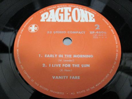 Vanity Fare S/T Japan ONLY 4 Track EP F/B PS