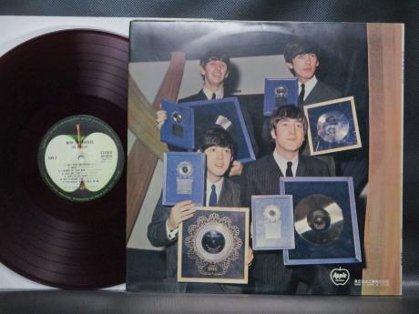 2. Beatles With the Japan Tour Apple 1st Press LP OBI DIF RED WAX