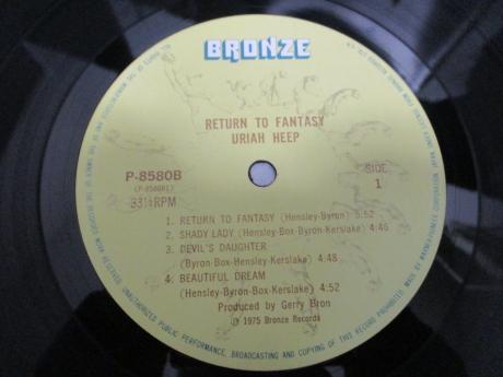 Uriah Heep Return to Fantasy Japan Orig. LP OBI INSERT