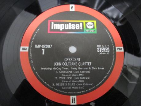 John Coltrane Quartet Crescent Japan Rare LP OBI G/F