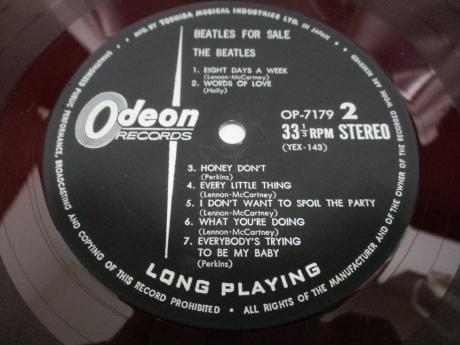 2. Beatles For Sale Japan Early Press LP G/F ODEON RED WAX