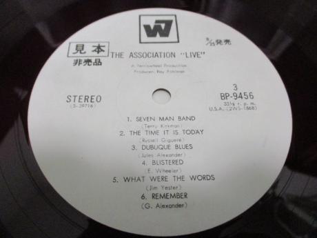 Association Live Japan Orig. PROMO 2LP RED WAX WHITE LABEL