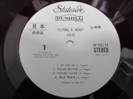 Atlee Flying A Head Japan Orig. PROMO LP RED WAX WHITE LABEL