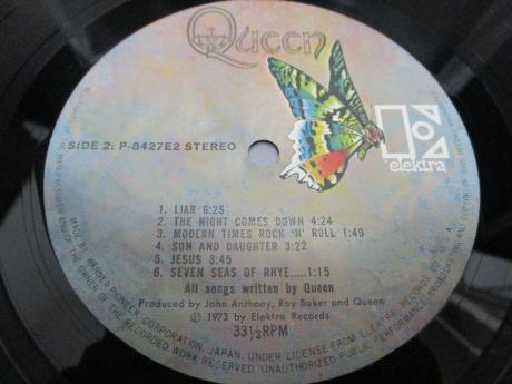 Queen 1st Same Title Japan Orig. LP OBI INSERT
