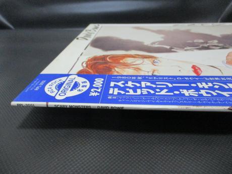 David Bowie Scary Monsters Japan Rare LP BLUE OBI