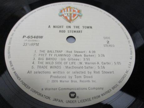 Rod Stewart Night on the Town Japan Tour ED LP GREEN OBI