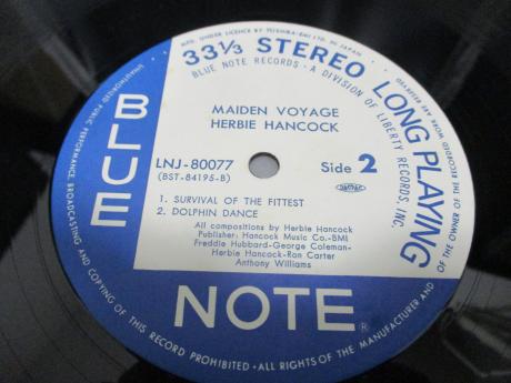 Herbie Hancock Maiden Voyage Japan Rare LP BLUE OBI