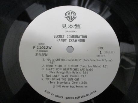 Randy Crawford Secret Combination Japan Orig. PROMO LP OBI WHITE LABEL