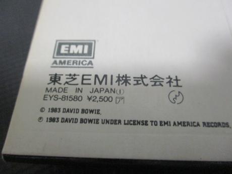 David Bowie Let's Dance Japan Orig. LP OBI INSERT