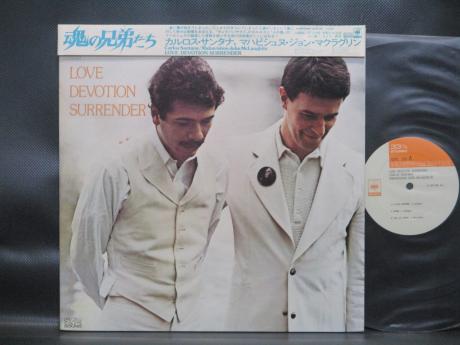 Santana Mahavishnu John McLaughlin Love Devotion Surrender Japan Orig. LP CAP OBI