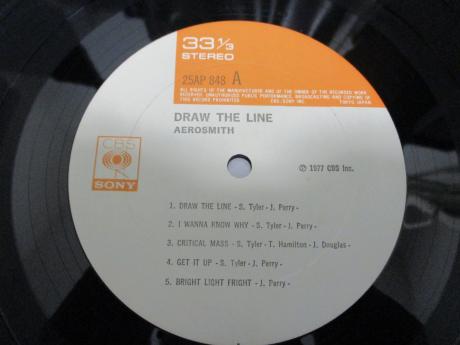 Aerosmith Draw the Line Japan Orig. LP OBI INSERT