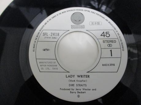 Dire Straits Lady Writer Japan Orig. PROMO 7" RARE PS