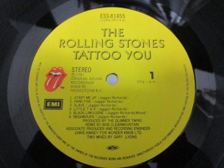 Rolling Stones Tattoo You Japan Early Press LP OBI