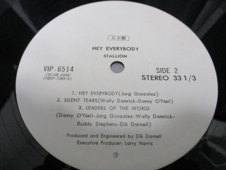 Stallion Hey Everybody Japan Orig. PROMO LP OBI WHITE LABEL