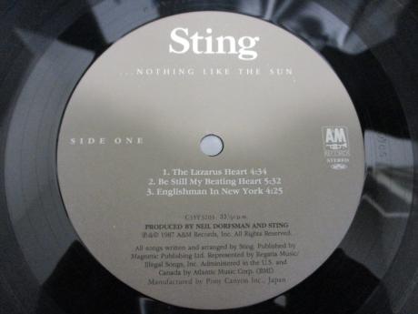 Police Sting Nothing Like the Sun Japan Orig. 2LP OBI