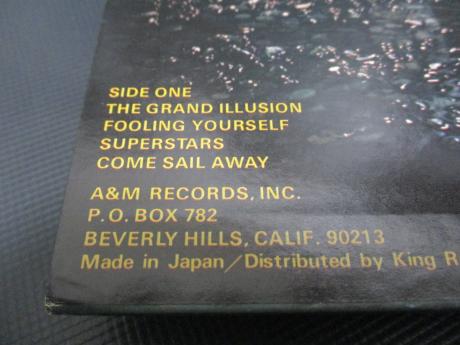 Styx The Grand Illusion Japan Orig. LP OBI INSERT