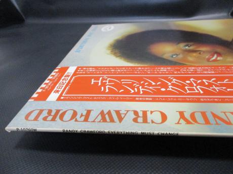 Randy Crawford Everything Must Change Japan Orig. PROMO LP OBI WHITE LABEL