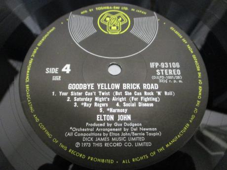Elton John Goodbye Yellow Brick Road Japan Orig. 2LP 2OBI