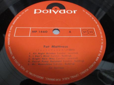 Fat Mattress 1st Same Title Japan Orig. LP G/F INSERT
