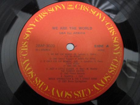 USA For Africa V. A. We Are the World Japan Orig. LP OBI
