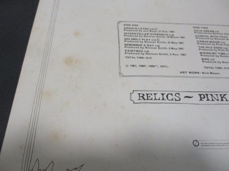 Pink Floyd Relics Japan Orig. LP OBI G/F RED WAX