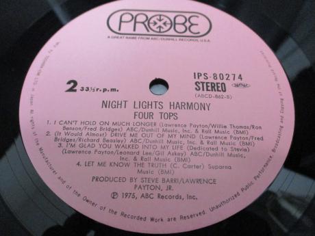 Four Tops Night Lights Harmony Japan Orig. LP OBI