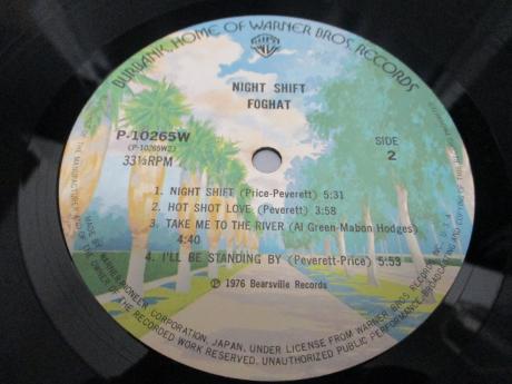 Foghat Night Shift Japan Orig. LP OBI INSERT